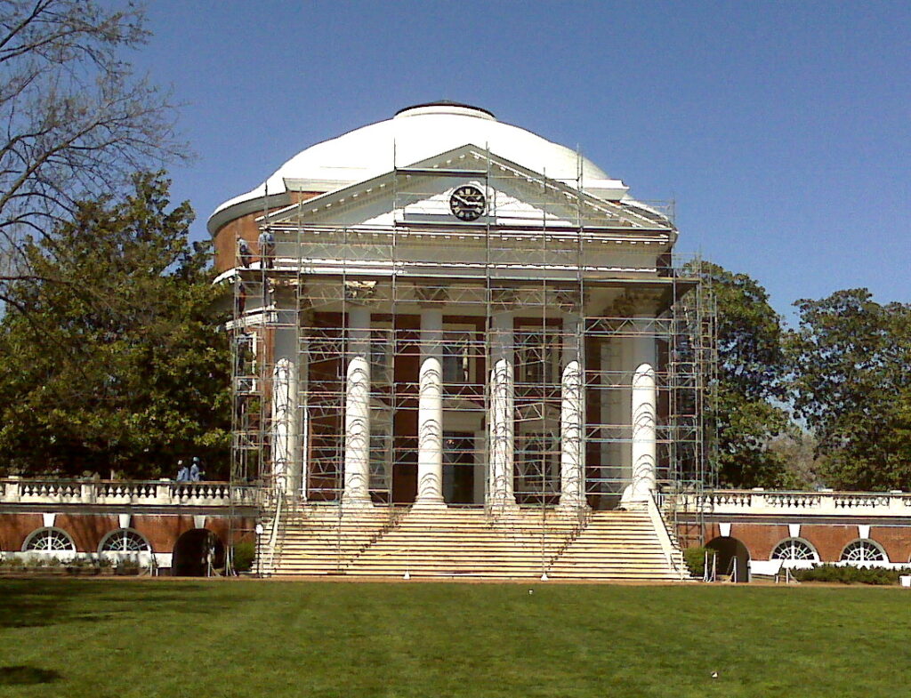 shoring engineering at The University of Virginia's Rotunda