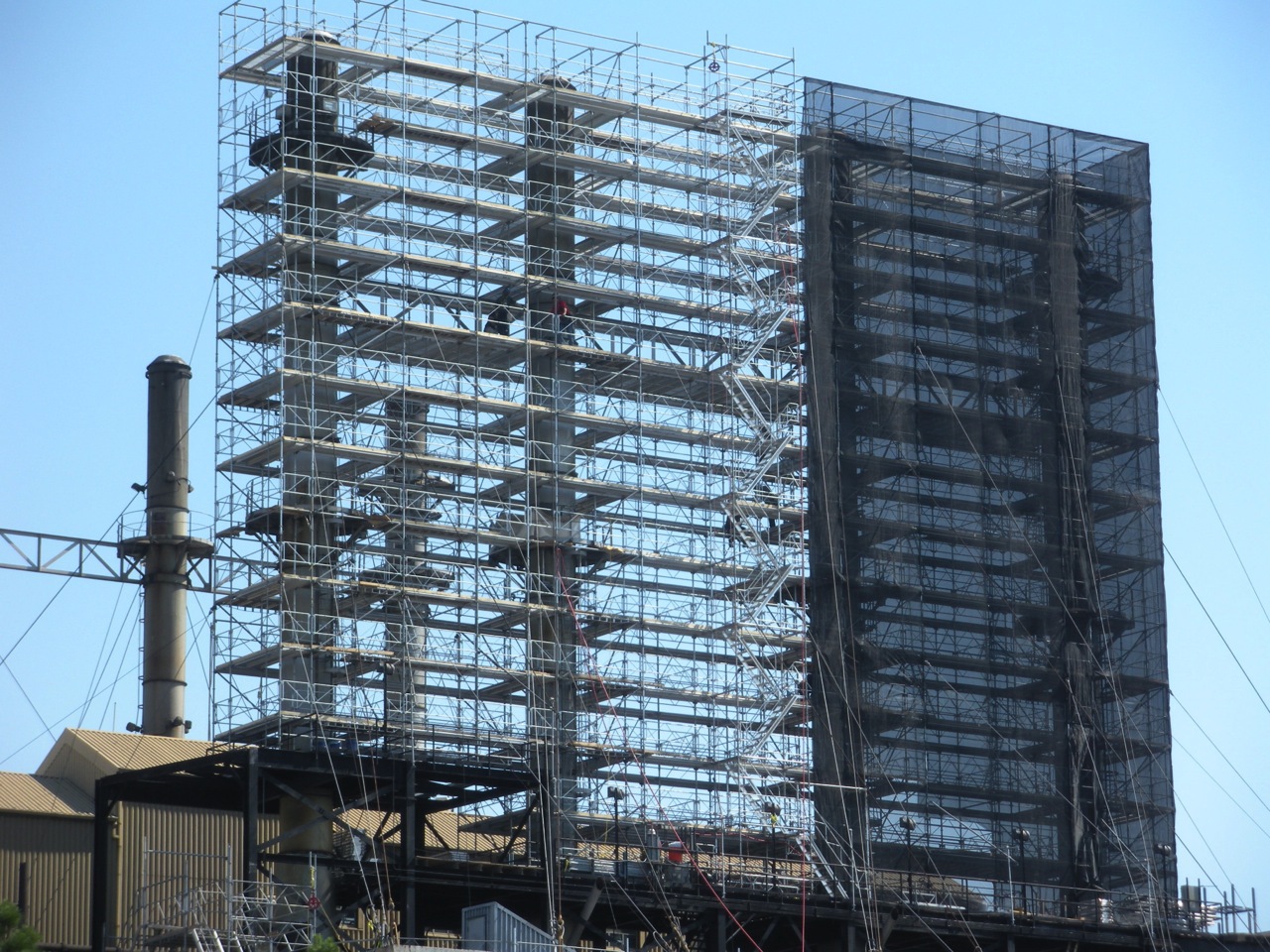 Navy Stacks Scaffolding Project in Norfolk, VA