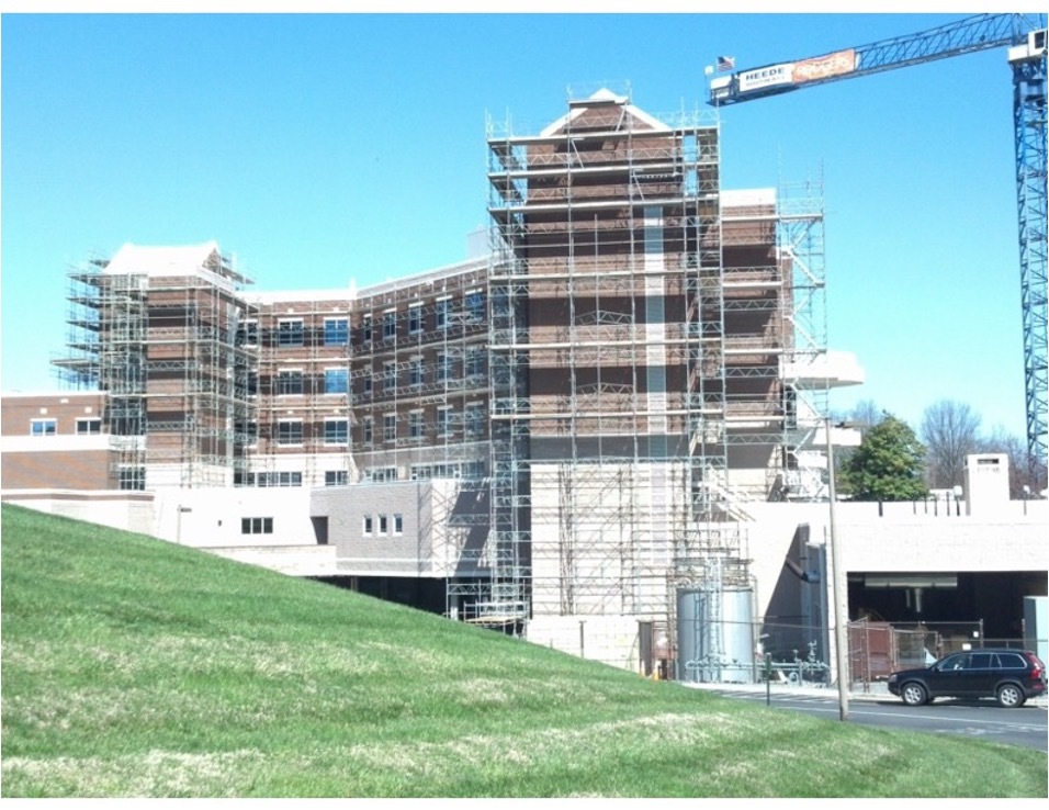 Presbyterian Hospital Scaffolding Project in Charlotte, NC