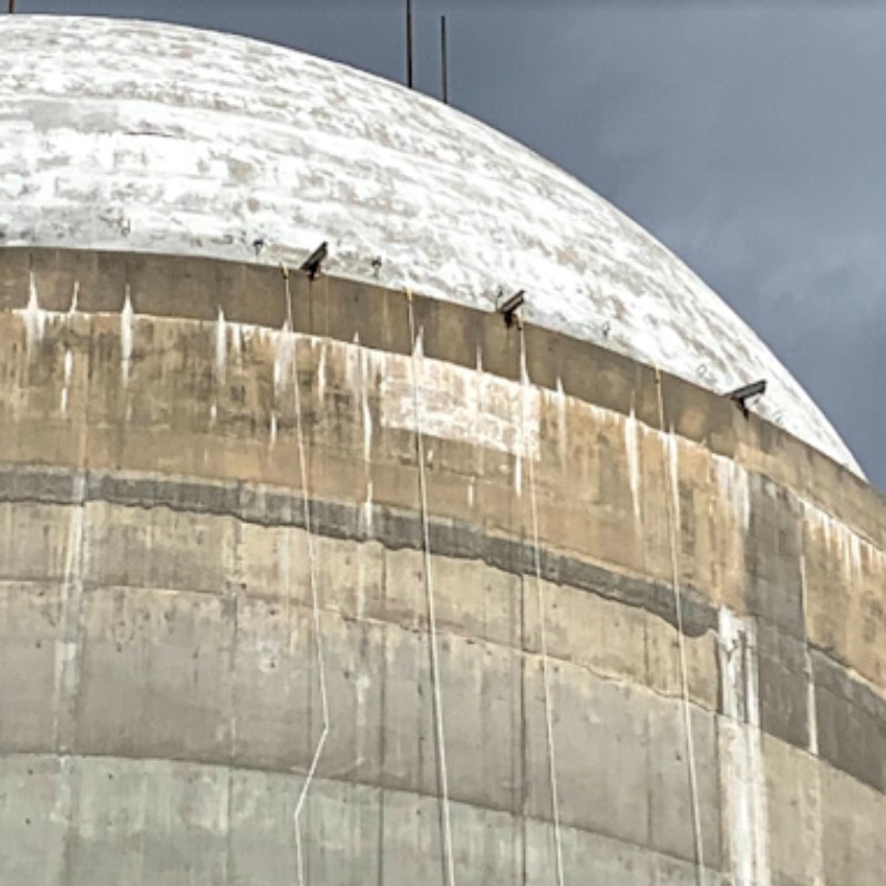 Nuclear power plant suspended scaffolding project