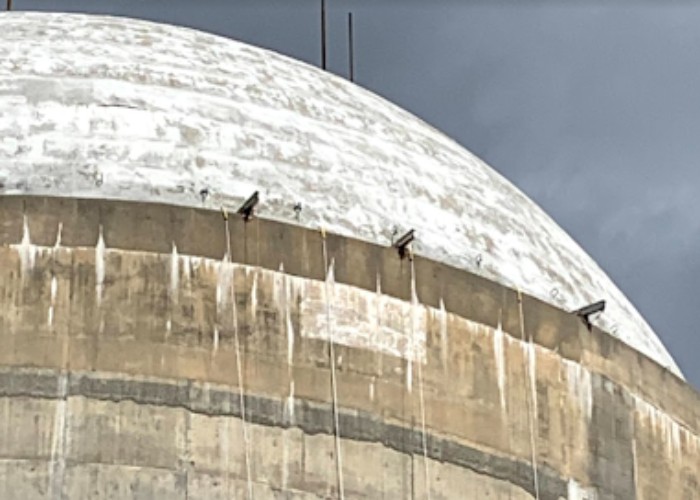 Nuclear power plant suspended scaffolding project